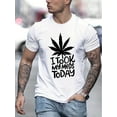 thumbnail image 1 of ''I TOOK MY MEDS TODAY'' Print, Men's Graphic T-shirt, Casual Stretch Loose Tees For Summer, 1 of 3