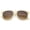 Creme-Gold / Lavender, variant on sunglassLA Unisex Modern Casual Teardrop Shaped Lens Keyhole Horn Rimmed Sunglasses (Creme-Gold / Lavender) - 53mm