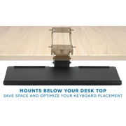 Mount-It! Under Desk Computer Keyboard and Mouse Tray, Ergonomic