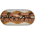 thumbnail image 1 of 20 x 44 in. Oval Cozy Cabin Gallop Printed Nylon Kitchen Mat & Rug, 1 of 1