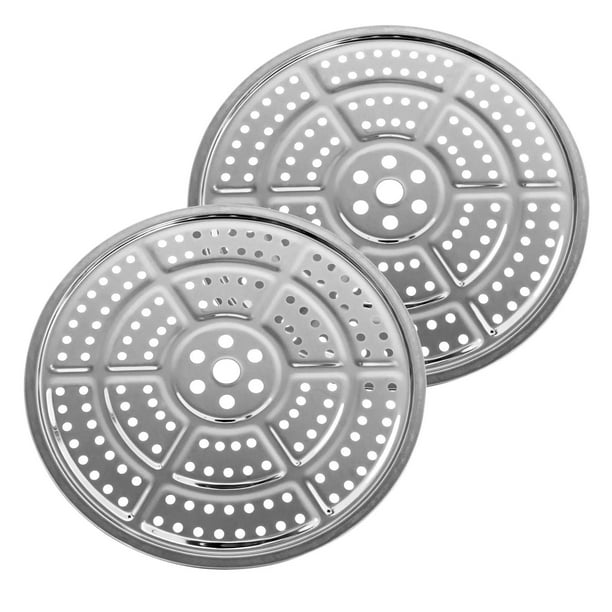 Paquete de 2 ollas a presión de 11 pulgadas, olla a presión de acero inoxidable para rejilla a presión/enlatado, rejilla de acero a presión, cocina, comedor y bar