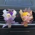 thumbnail image 3 of BAETEUY Car Air Freshener Vent Clip Mini Dried Flower Bouquet Auto Aromatherapy Car Essential Oil Diffuser Outlet Decor, 3 of 8