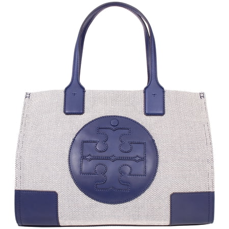 Tory Burch Ella Ladies Medium Two Tone Canvas Tote Bag 458 410 From Tory Burch Accuweather Shop