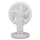 thumbnail image 4 of Pequeño ventilador de escritorio con carga USB, velocidad del viento ajustable, 30 grados, giratorio, silencioso, 1200mAh, miniventiladores para estudiantes, 4 of 10