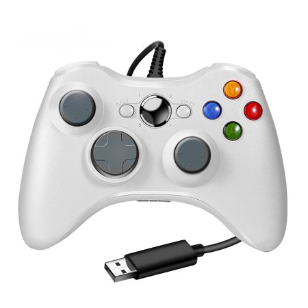 USB Wired Controller Gamepad for Xbox 360 Host PC Win 7 8 10