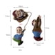 thumbnail image 2 of Adorno para abrazar árbol de gnomo, miniescultura divertida de árbol de gnomo para jardín exterior, 2 of 8