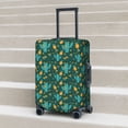 thumbnail image 4 of Cauagu Pineapple And Cactus Print Travel Luggage Cover,Travel Dust-proof Suitcase Cover Softside Suitcase Protector for 18-32inch,Not Included Suitcase, 4 of 8