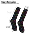 thumbnail image 5 of Fotbe Butterfly print Women's Men's Novelty Crew Socks Cotton Socks Knee High Socks for Walking,Running,Nurses,Pregnancy, 5 of 9