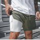 thumbnail image 2 of Men's 2 In 1 Workout Running Shorts With Zipper Pockets, 2 of 5