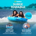 thumbnail image 2 of Solstice Surge Inflatable Towable 2-Person Water Sport Tube with 6 Handles, 2 of 11