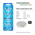 thumbnail image 3 of Renata 395 SR927SW 1.55V Silver Oxide Watch Battery, 3 of 18