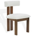 thumbnail image 5 of Safavieh Macey Wood Dining Chair in Ivory / Walnut, 5 of 7
