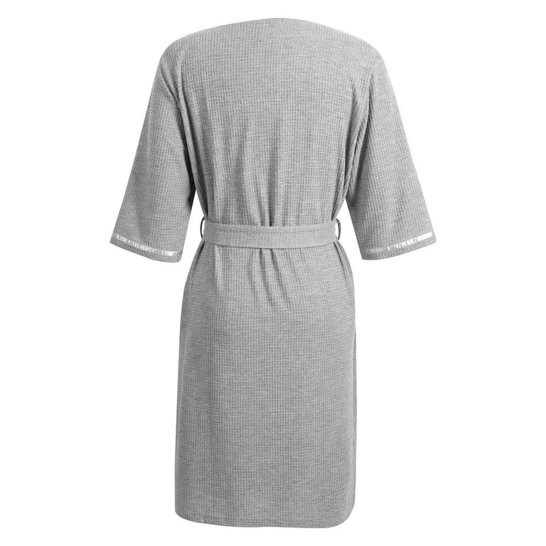 slim fit dress slacks Men's Grey Towelling Dressing Gown - EUROPA main image 0