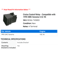 thumbnail image 2 of Cruise Control Relay - Compatible with 1995 GMC Sonoma 4.3L V6, 2 of 2
