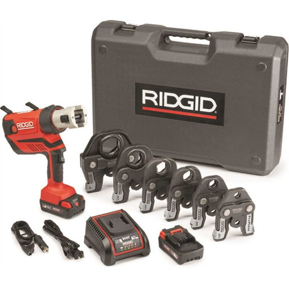 Ridgid 67053 RP 350 Battery Press Tool Kit w/Propress Jaws 1/2""-2""