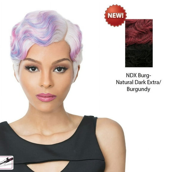 Nuna Synthetic Hair Wig,Natural dark extra/burgundy