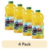 (4 pack) Apple & Eve Sesame Street Grover’s White Grape Blend 100% Juice, 64 fl oz Bottle