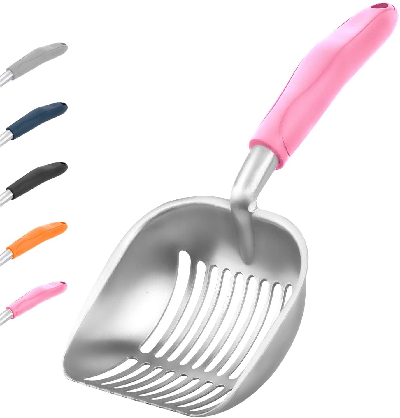 DuraScoop Jumbo Cat Litter Scoop All Metal End-to-End w/ Solid Core colors vary 