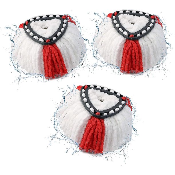 Paquete de 3 Mop Head 2in1 Mop Mop para Vileda Turbo Refill Banban