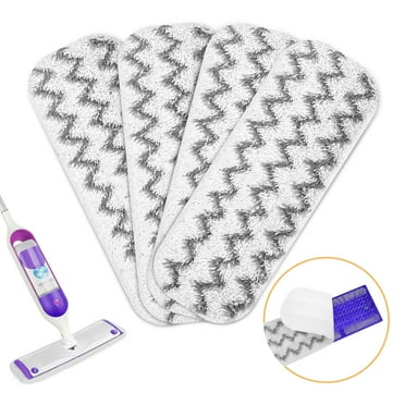 TSV 4Pcs Replacement Cleaning Mop Pads Fit for Swiffer PowerMop Multi-Surface & Wood Mop