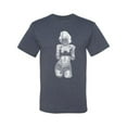 thumbnail image 2 of Sexy Tattooed Marilyn Monroe Pop Culture Men's Graphic T-Shirt, Vintage Heather Blue, Small, 2 of 3