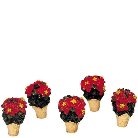 Casket Miniature - Miniature Poinsettia Set of 5