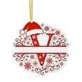 thumbnail image 1 of ABPWLY Christmas Letter Ornament 2D Acrylic Pendant Santa Hat Alphabet DIY Craft Decorative Hanging Tree Gift Home Display Personalized Unique 1Pc, 1 of 5