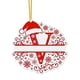 thumbnail image 1 of Adornos Navideños para Árbol, Monogramas Decorativos Acrílicos 2D con Gorro de Papá Noel, 26 Letras, Adornos Colgantes para Manualidades, Decoración Navideña Del Hogar., 1 of 5