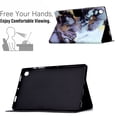 thumbnail image 3 of for Samsung Galaxy Tab A9+ 11.0" 2023 SM-X210 / SM-X215 / SM-X216 Case, Pattern PU Leather Full Body Protective Adjustable Stand Cover with Card Pocket Folio Flip Case Cover, Peony Flower, 3 of 7