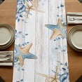 thumbnail image 5 of Table Runners 72 Inches Long Dress Scarves, Blue Eucalyptus Coastal Farmhouse Kitchen/Dining Table Runner, Coffee Tablerunners, Beach Starfish Shell Nautical Retro 16x72 Inch, 5 of 9