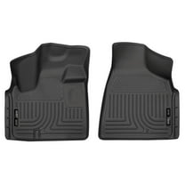 Husky Liners 18091 Weatherbeater Floor Mats Fit 2008-2020 Chrysler Town/Country/Dodge Grand Caravan w/ Stow-N-Go or Swivel-N-Go Seats Front Row Liners 2pc Black