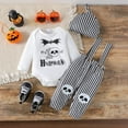 thumbnail image 5 of Jkety Baby Clothes Boy Newborn Infant Baby Boy Clothes Fall Winter Outfits New to The Crew Outfit Toddler Baby Boy Clothes Set Light Gray,9-12 Months, 5 of 5