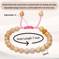 thumbnail image 2 of Canadian Flower Agate Crystal Bracelet - 8mm Beaded Bracelet and Healing Stones, 2 of 5
