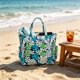 thumbnail image 5 of Large Beach Tote Bag For Women Waterproof Sandproof Beach Bag With Zipper Pockets Oversized Canvas Tote Bag For Travel Vacation Pool Gym Shopping, 5 of 6