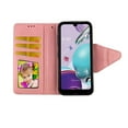 thumbnail image 2 of Pink Marble Case for LG Phoenix 5 / Aristo 5 / Fortune Wallet Cover Flap Magnetic Closure Snap-on Book Style Cases Card Holders Folio Standing Wrist Strap Fashion Flip Pu Leather, 2 of 3
