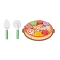 thumbnail image 4 of Pizza de madera de juguete, comida realista para cocinar y cortar, juego de manualidades para cumpleaños. S, 4 of 9