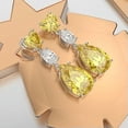 thumbnail image 3 of Fashion Wedding Jewelry Cubic Zircon 925 Silver Drop Earring Gift A Pair, 3 of 7