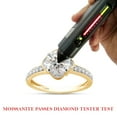 thumbnail image 7 of 1 1/10 ct. t.w Center 6.5MM Round Cut Lab Created Moissanite Diamond Solitaire Floral Flower Engagement Rings In 10K Solid Yellow Gold (G-H Color, VVS1 Clarity, 1.10 Cttw)-8.5, 7 of 7