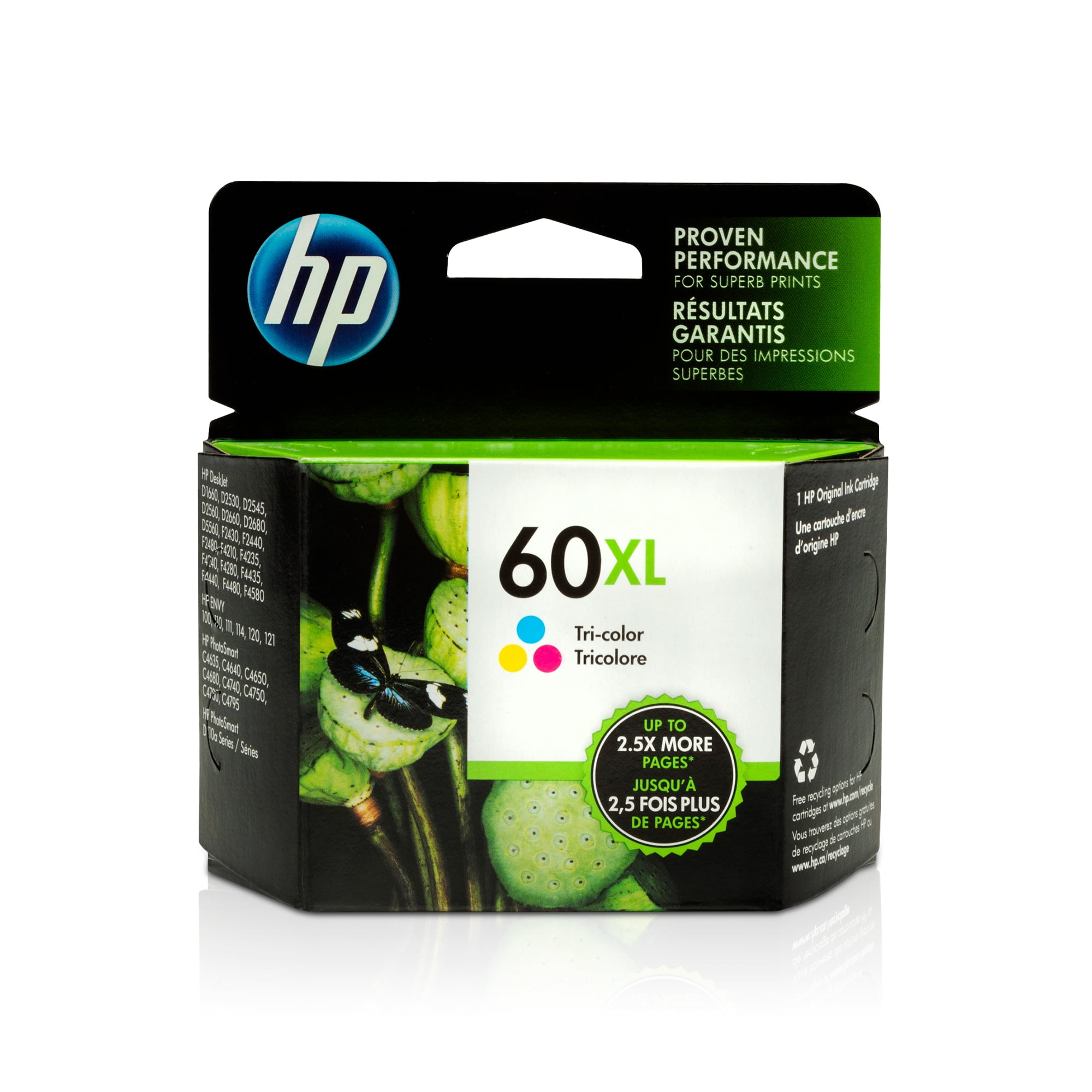 HP 60XL Ink Cartridge, Black (CC641WN) - Walmart.com - Walmart.com