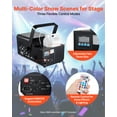 thumbnail image 3 of VEVOR 1500W Snow Machine with RGB DMX512 Signal Control, 9 LED Lights, Wireless Remote, High Output Snowflake Machine with 5L Tank, Portable DJ Stage Snow Maker for Christmas Parties Stage Effects, 3 of 9
