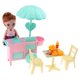 thumbnail image 1 of Miniatura Deluxe Baby Girl Doll Ice Cream Cart Set Con Suministros Diarios Juguete Interactivo Para Sunnimix Los niños pretenden jugar juguetes, 1 of 8