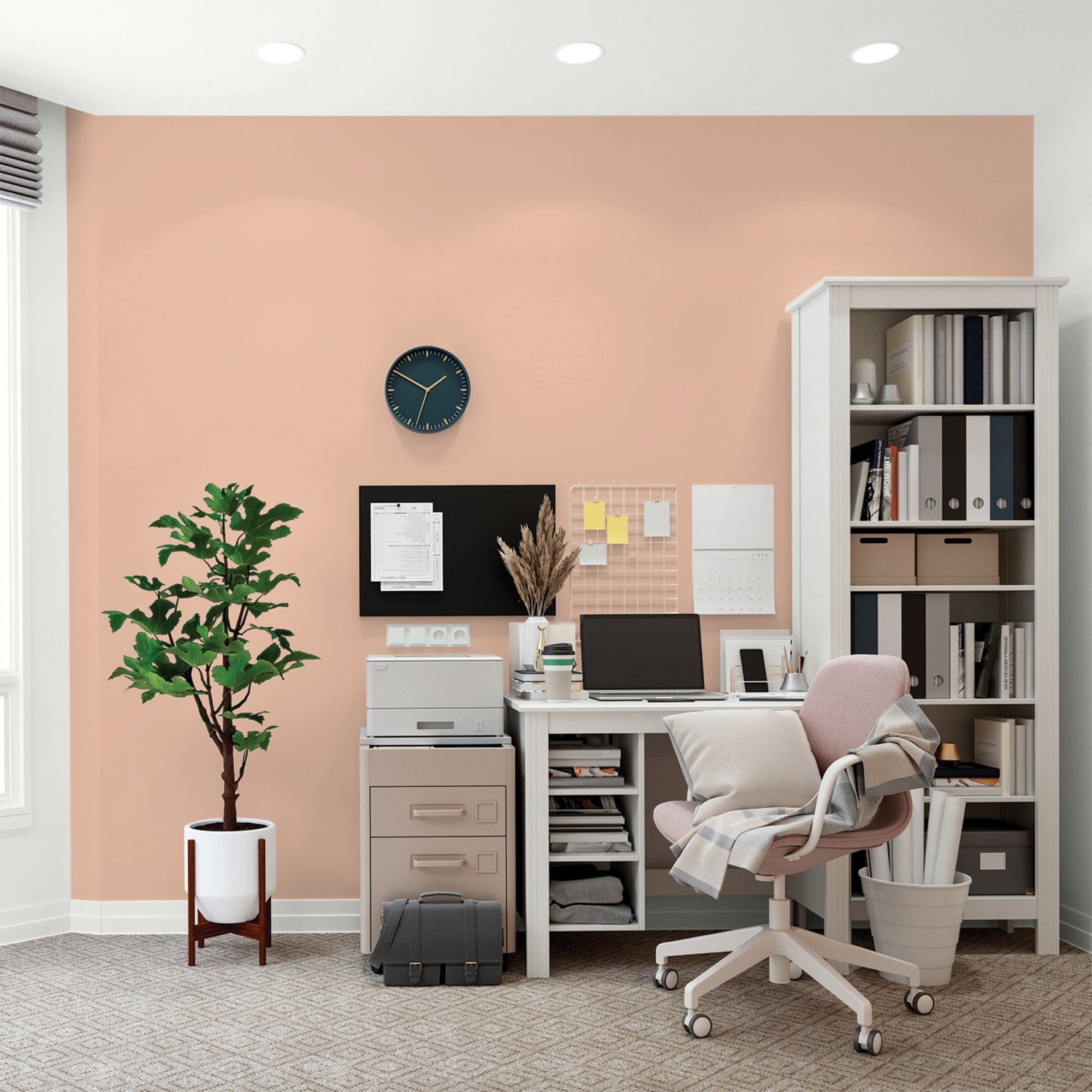 Glidden HEP Starfish / Orange, Flat Interior Paint with Primer, 1 Quart