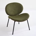 thumbnail image 4 of Mid-Century Modern Shell Chair Single Side Chair Tripod,Green fabric Lounge Chair in Walnut Finish Comfortable Backrest,Green color,SW1871GN, 4 of 5