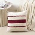 thumbnail image 2 of Fundas de almohada decorativas Fancy Homi, 41 x 41 cm, color burdeos, juego de 2, 2 of 8