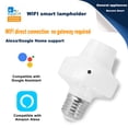 thumbnail image 2 of Riwcyla AC 90, Wirelessly Connected Intelligent Bulbs E26E27 Universal Base Socket Holder Supported Phones App Control/ Timing Countdown Function/ Voice Control/ Group Sharing/ Sync Status Replace, 2 of 6