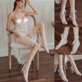 thumbnail image 2 of 1 par de calcetines de encaje Sexy para mujer, medias de tobillo, piernas agrupadas para verano, 2 of 5