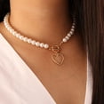 thumbnail image 3 of Exquisito collar con colgante para mujer, perlas de imitación de moda, Chai, 3 of 3