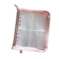 thumbnail image 1 of Libro de almacenamiento de joyas, bolsa para guardar joyas transparente, soporte de joyería portátil de viaje a prueba de polvo para mujer, álbum orga rosa, 1 of 8