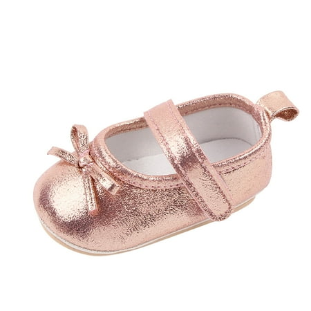 

NIUREDLTD Girls Single Shoes Bowknot First Walkers Shoes Toddler Sandals Princess Shoes Size 11