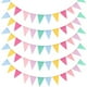 thumbnail image 1 of Banderín de arpillera de imitación 12 banderas JAMW Sencillez, 1 of 5